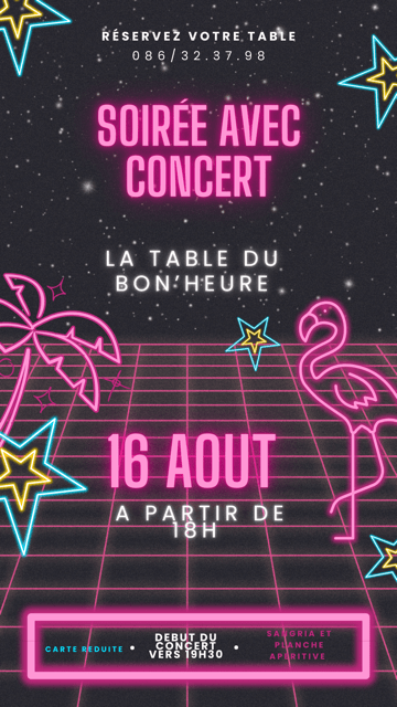 Soirée avec concert